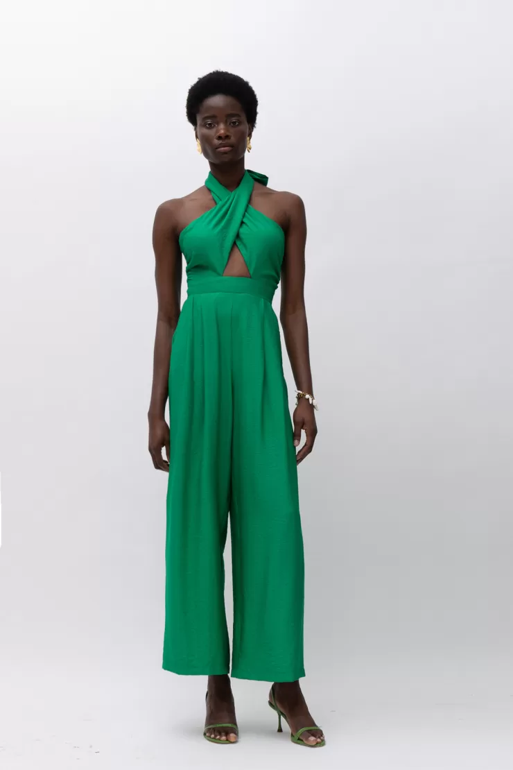 MALLORY EMELY GREEN JUMPSUIT