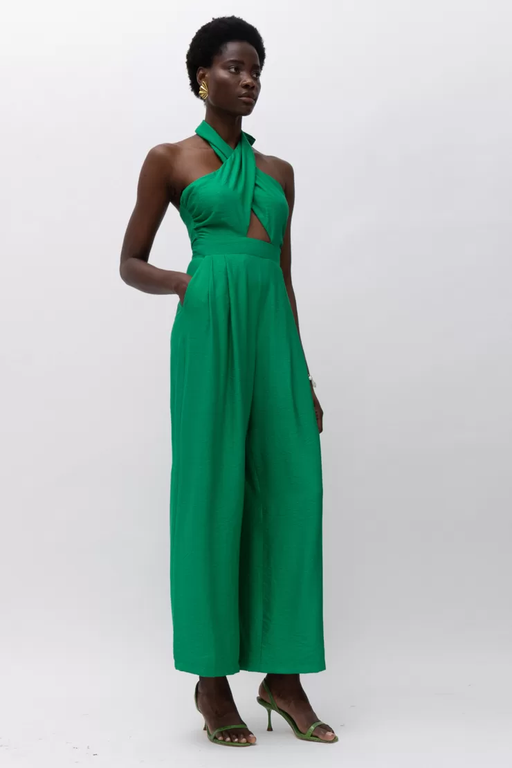 MALLORY EMELY GREEN JUMPSUIT