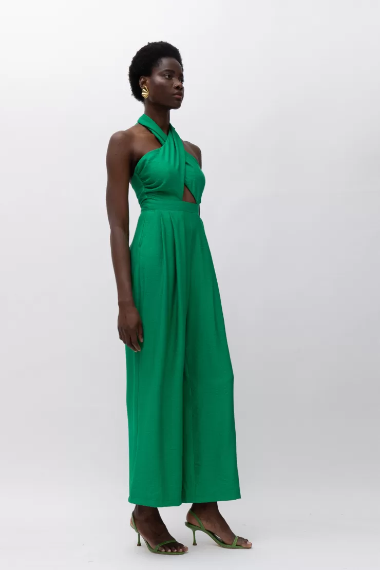 MALLORY EMELY GREEN JUMPSUIT