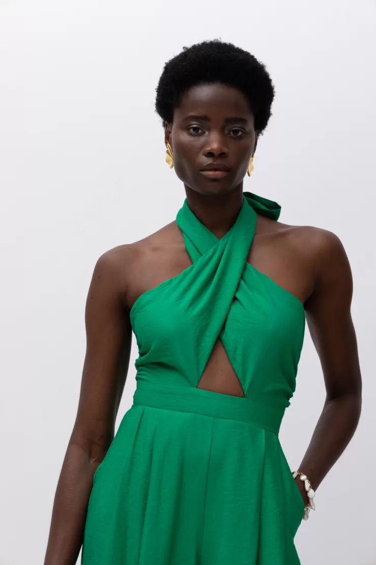 MALLORY EMELY GREEN JUMPSUIT