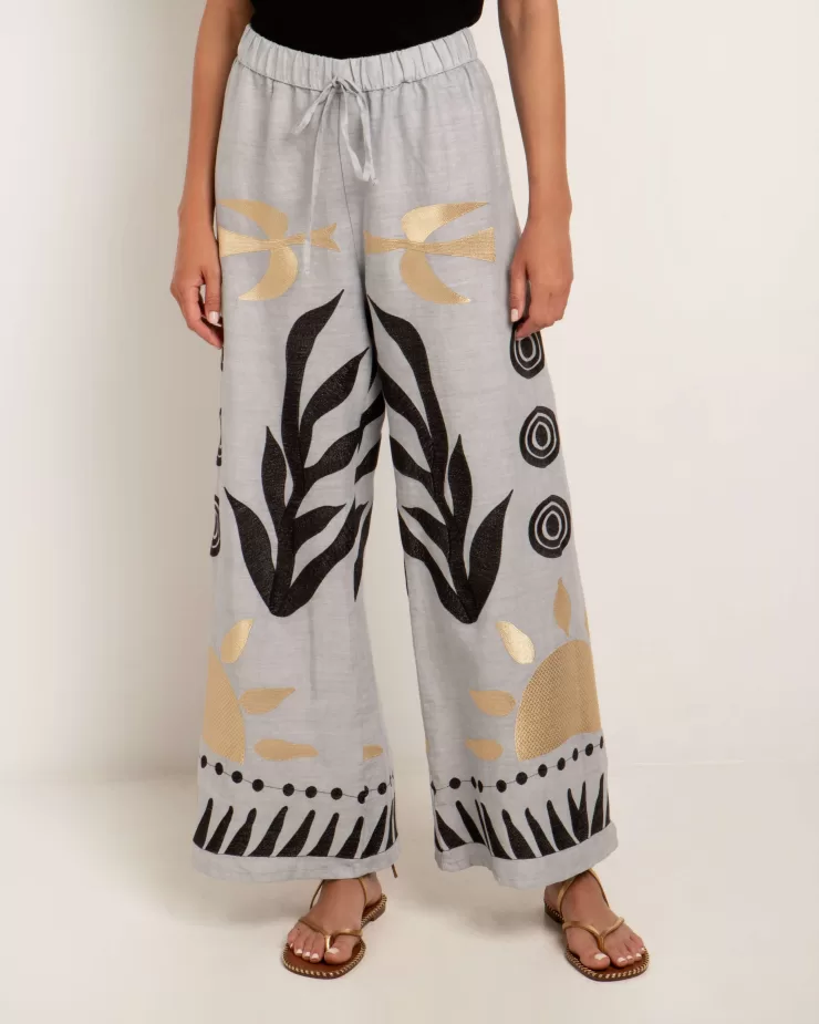 GREEK ARCHAIC KORI LINEN PANTS