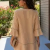GREEK ARCHAIC KORI - SHORTS AND TOP LINEN SET GREEK ARCHAIC KORI - SHORTS AND TOP LINEN SET