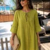 GREEK ARCHAIC KORI - SHORTS AND TOP LINEN SET GREEK ARCHAIC KORI - SHORTS AND TOP LINEN SET